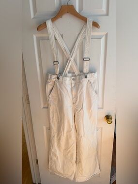 GU Japan Removable Suspender Overalls Wide Leg Jeans XL